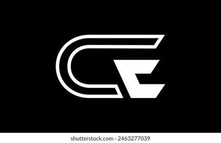 Anfangsbuchstabe CE Logo Design. CE Logo Design. Kreatives und modernes CE-Logo.