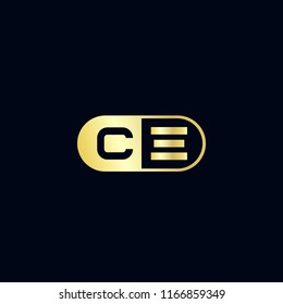 Initial Letter CE Logo Template Design