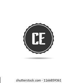 Initial Letter CE Logo Template Design