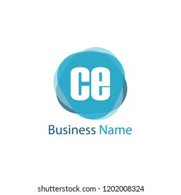 Initial Letter CE Logo Template Design