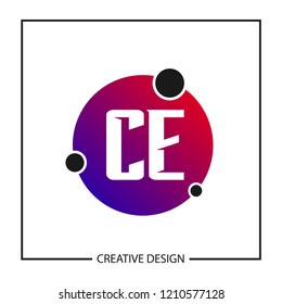 Initial Letter CE Logo Template Design