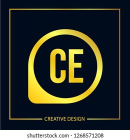 Initial Letter CE Logo Template Design