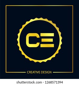 Initial Letter CE Logo Template Design
