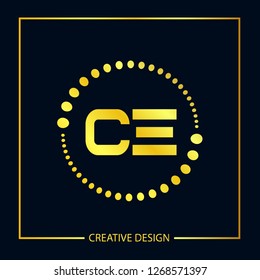 Initial Letter CE Logo Template Design