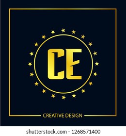 Initial Letter CE Logo Template Design