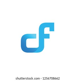 Initial Letter CF Design Logo
