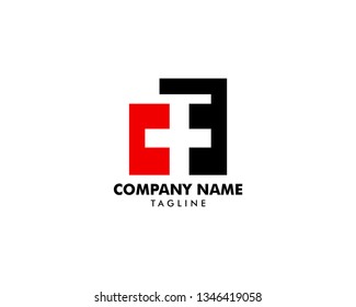 Initial Letter CF Logo Design vector