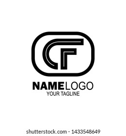 initial Letter CF logo design. for company logos. vector