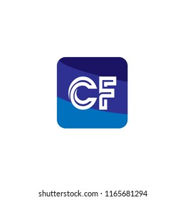 Initial Letter CF Logo Template Design