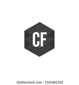Initial Letter CF Logo Template Design