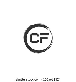 Initial Letter CF Logo Template Design
