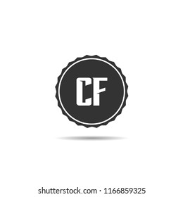 Initial Letter CF Logo Template Design