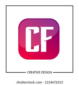 Initial Letter CF Logo Template Design
