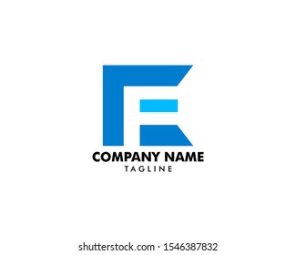 Initial Letter CF Logo Template Design