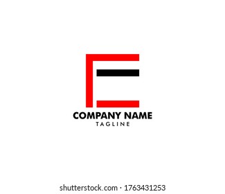 Initial Letter CF Logo Template Design
