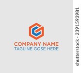 initial letter CG logo design vector illustration, CG Letter Logo Design Vector Template. Alphabet Initial Letter CG Logo Design With Glossy Reflection Business Illustration, CG ,GC ,C ,G Abstract .