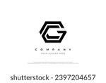 Initial Letter CG Logo or GC Monogram Logo Design
