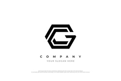 Initial Letter CG Logo Or GC Monogram Logo Design