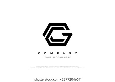 Initial Letter CG Logo or GC Monogram Logo Design