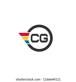 Initial Letter CG Logo Template Design