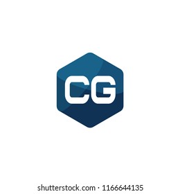 Initial Letter CG Logo Template Design