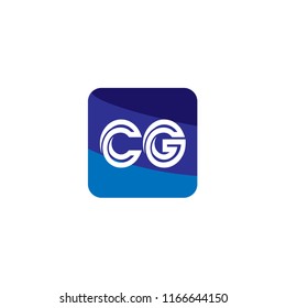 Initial Letter CG Logo Template Design