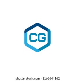 Initial Letter CG Logo Template Design
