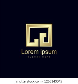 Initial Letter CG Logo Template Vector Design
