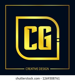 Initial Letter CG Logo Template Design