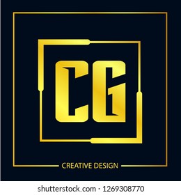 Initial Letter CG Logo Template Design