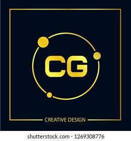 Initial Letter CG Logo Template Design
