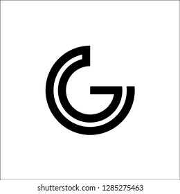 Initial Letter CG Logo Template Design  Vector