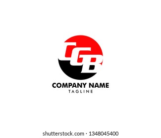 Initial Letter CGB Logo Design vector