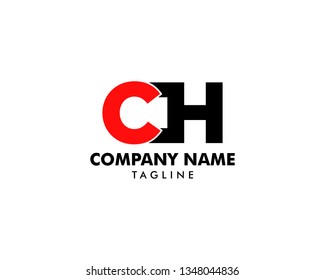 Initial Letter CH Logo Design vector