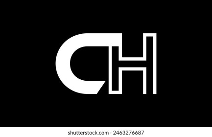 Initial Letter CH Logo Design. CH Logo Design. Creative And Modern CH logo.