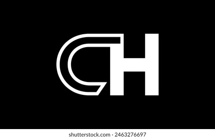 Anfangsbuchstabe CH Logo Design. CH Logo Design. Kreatives und modernes CH-Logo.