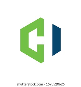 Plantilla de diseño de vectores de logotipo de letra inicial o de logotipo de hc