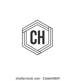 Initial Letter CH Logo Template Design