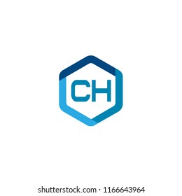 Initial Letter CH Logo Template Design
