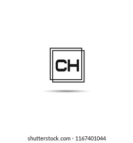 Initial Letter CH Logo Template Design