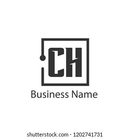 Initial Letter CH Logo Template Design