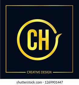 Initial Letter CH Logo Template Design
