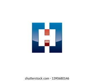 initial letter C,H,O and 0 with red dots resemble a blue square 