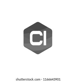 Initial Letter CI Logo Template Design