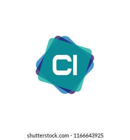 Initial Letter CI Logo Template Design