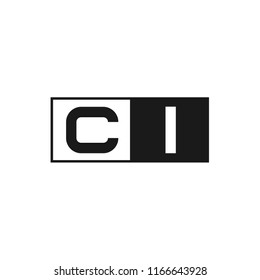 Initial Letter CI Logo Template Design