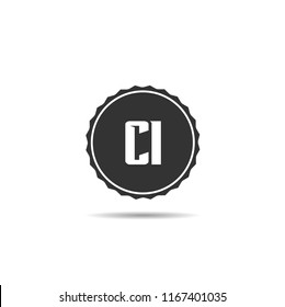 Initial Letter CI Logo Template Design