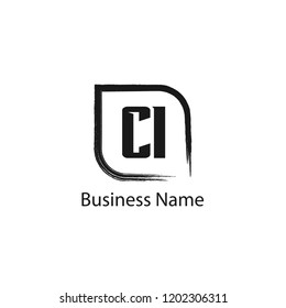 Initial Letter CI Logo Template Design