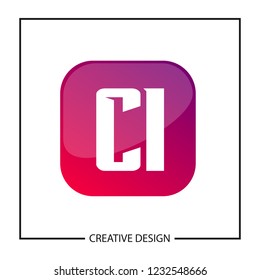 Initial Letter CI Logo Template Design