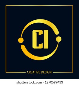 Initial Letter CI Logo Template Design